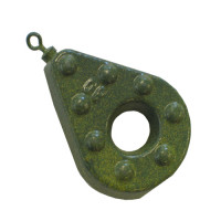 Camo Green Carp Weights 80g Hole