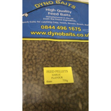 GARLIC FLAVOUR FEEDER PELLETS ( 4mm ) ( DYNO BAITS ) 750g bag