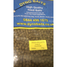 GARLIC FLAVOUR FEEDER PELLETS ( 6mm ) ( DYNO BAITS ) 750g bag