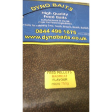 MAD MEAT FLAVOUR FEEDER PELLETS micro DYNO BAITS 750g bag