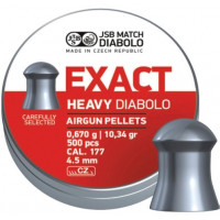 JSB Exact Heavy Pellets 4.52mm .177 Calibre 10.34 grain Tin of 500