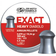 JSB Exact Heavy Pellets 4.52mm .177 Calibre 10.34 grain Tin of 500