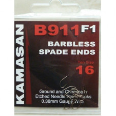 Kamasan B911 F1 Barbless Spade ends Hooks Size 14