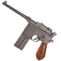 6mm AIRSOFT Pistol KWC Air Pistol M712 Broom Handle Blowback Full Metal CO2 22 Shot 6mm BB