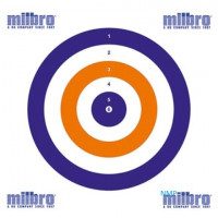 Milbro RED WHITE BLUE AIR GUN 14cm Card Targets ALL ROUNDER Pack of 100