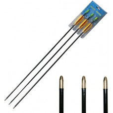 Archery Pack Of 3, 30 inch Fiberglass Bow Arrows (FA30-C)