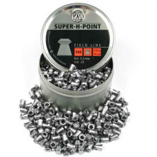 RWS Super H Point Hollow point .22 calibre air gun pellets 5.50mm 14.2 grains tin of 500