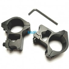 25mm Scope Mounts Double Screw 3/8" Dovetail One Inch HIGH T12013