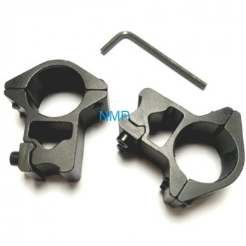25mm Scope Mounts Double Screw 3/8" Dovetail One Inch HIGH T12013