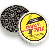 Webley Matchpell Flat Head .177 calibre Air Gun Pellets 7.90 grains tin of 500