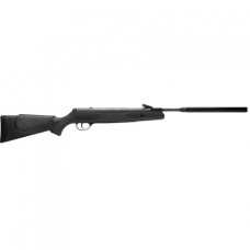 Webley VMX Spring Powered Air Rifle, Black Ambidextrous Polymer Stock 11.5 ft/lbs .177 Calibre With Quantum© Oversleeved Silencer