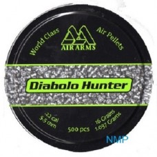 Air Arms Hunter .22 calibre 5.50mm Pointed Airgun Pellets 16 grains tin of 500