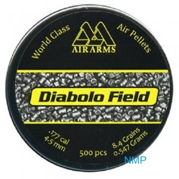 Air Arms Field .177 calibre 4.52mm Domed Airgun Pellets 8.4 grains tin of 500