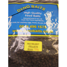 Halibut Pellets BLACK  4mm ( DYNO BAITS ) 750g