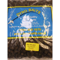 Halibut Pellets BLACK  8mm Pre Drilled ( DYNO BAITS ) 750g
