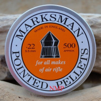 Marksman Pointed .22 calibre Air Gun Pellets 15.00 grains Tin of 500