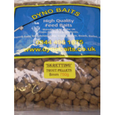 TROUT PELLETS Skretting Mainstream Coarse fish pellets  8mm Large ( DYNO BAITS ) 750g